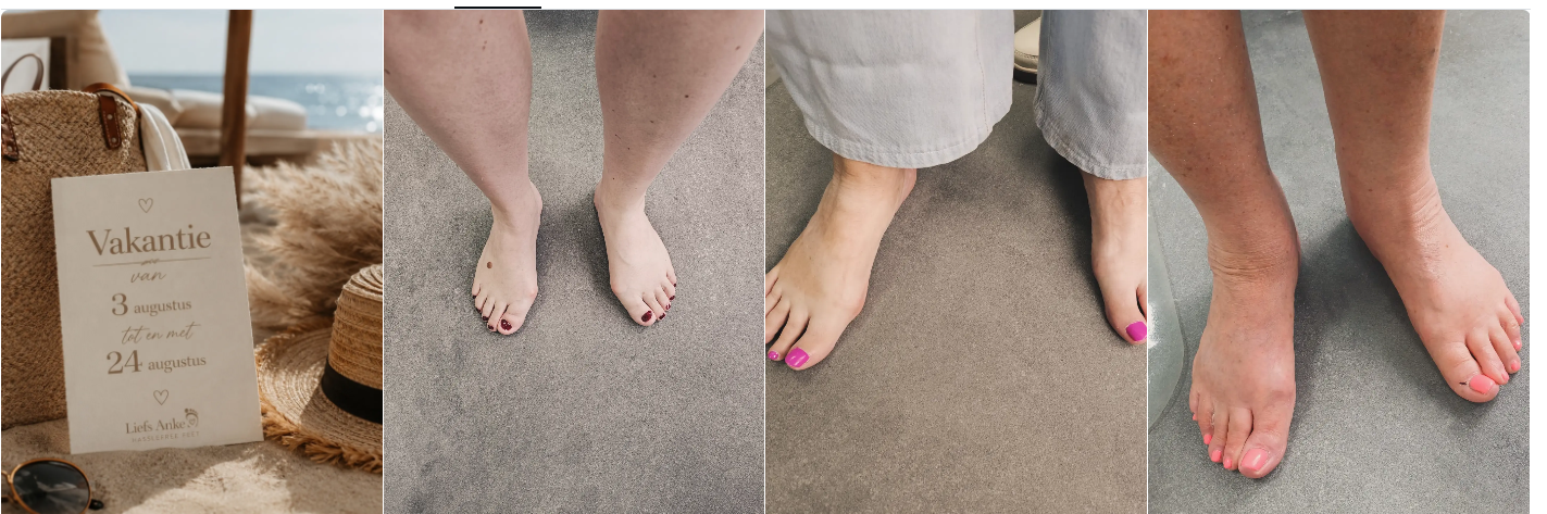 Sfeerbeelden van behandelingen bij Hassle Free Feet op Instagram